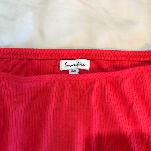 Love, fire cropped top - Picture 3 of 3